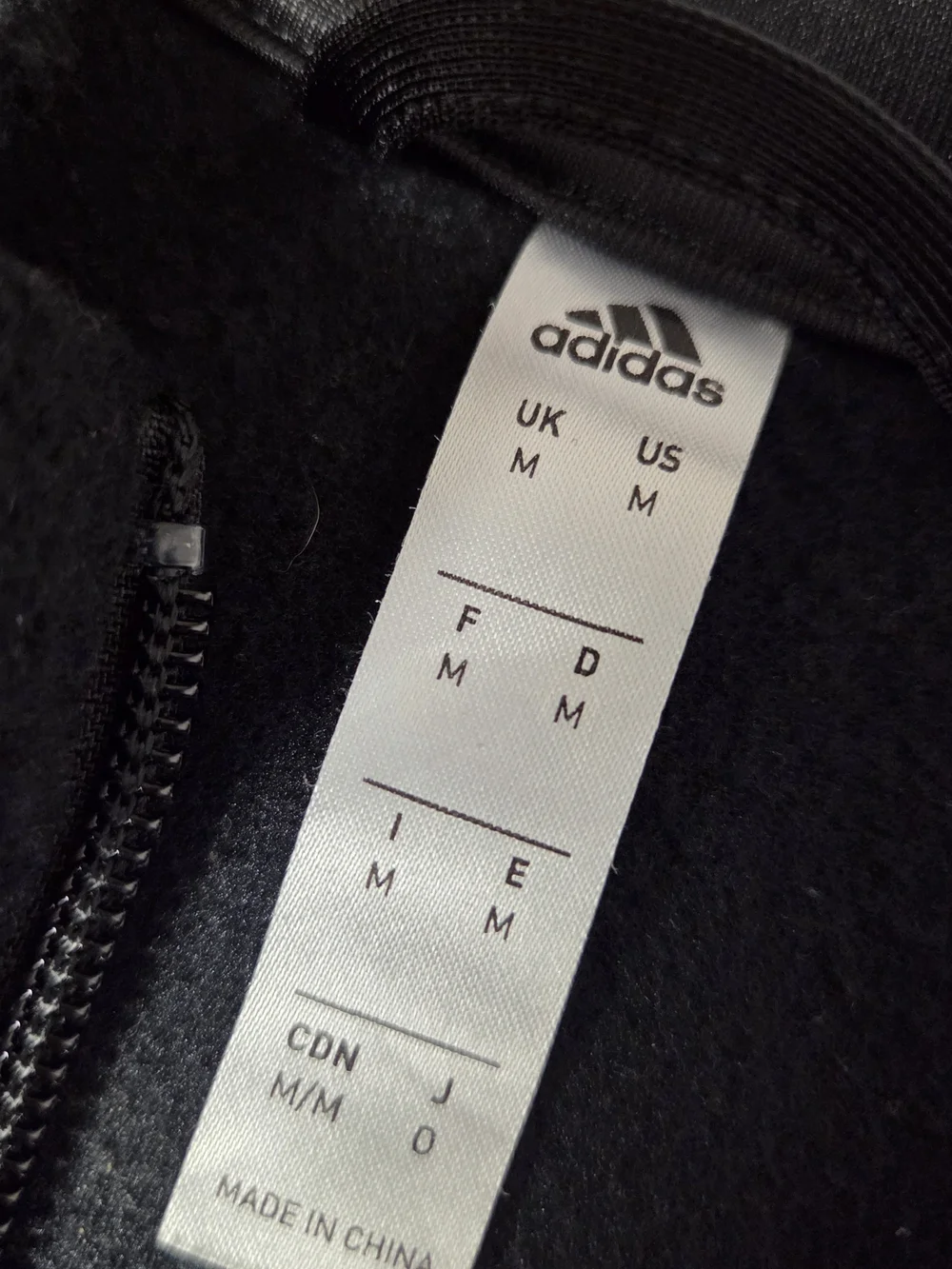 Adidas Tiro Winterized Sherpa Full Zip Sports Jacket Black Mens Sz M‎